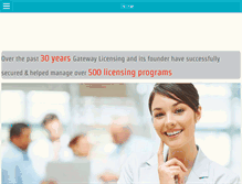 Tablet Screenshot of gatewaylicensing.com